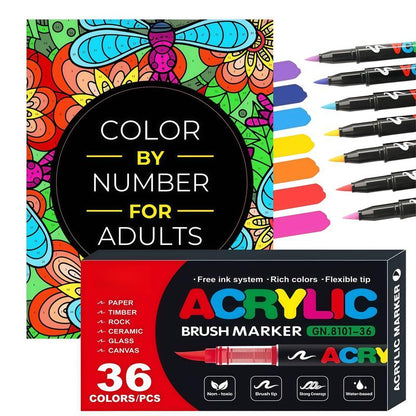 Color By Number Art Book