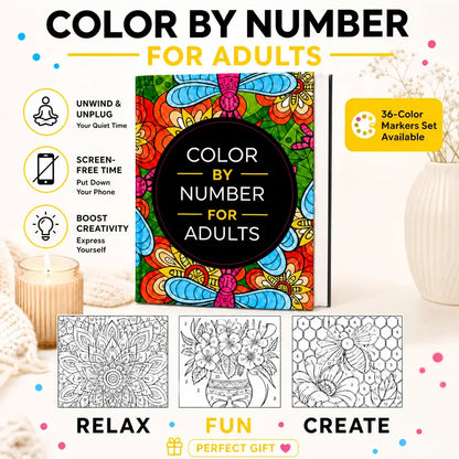 Color By Number Art Book
